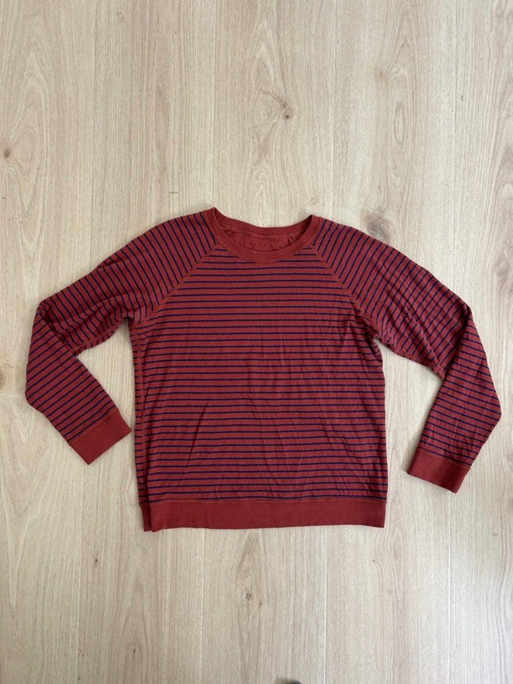 Marine Layer Reversible Raglan in Rust Size L